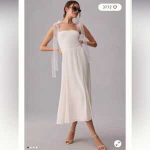 Reformation Kairo Dress Size 4 Ivory